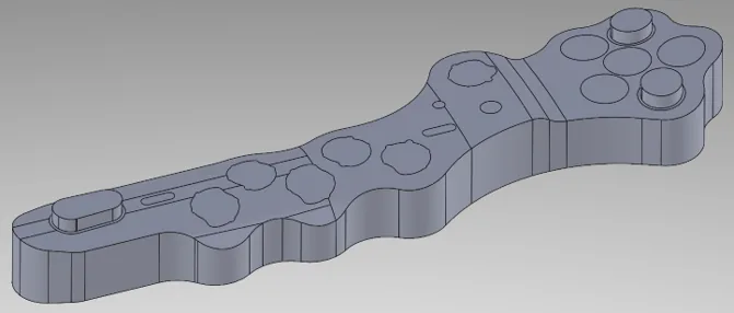 Source fracture plate model used to demonstrate gauge-block automation